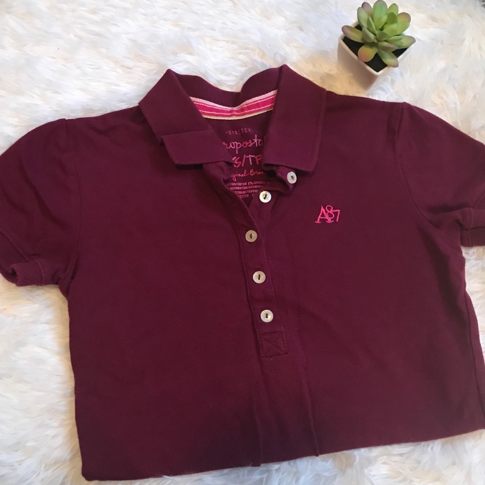 Just In🌟Aeropostale Burgundy Polo🌟